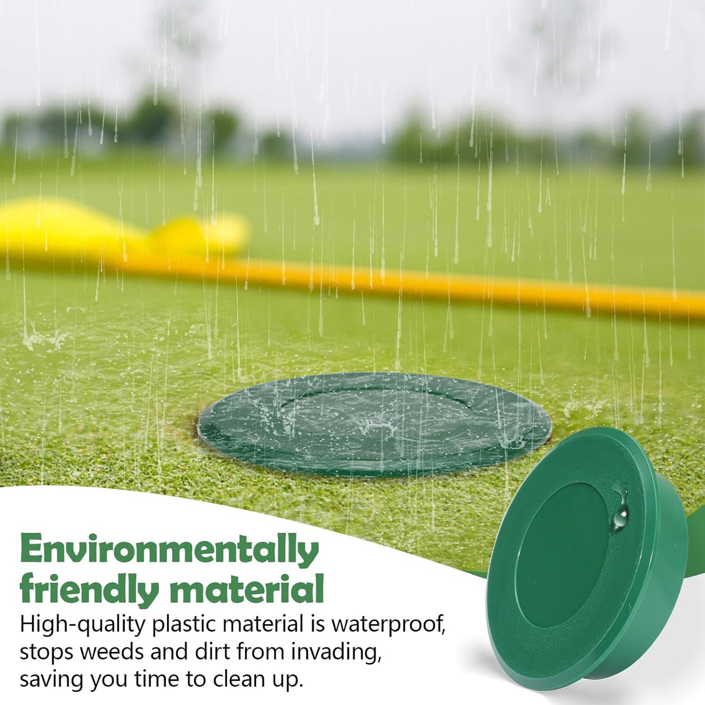 Golf Cup Cover, Universal Putting Green Hole Covers, Practice Training Aids Hole Lid Protector for Golf Course Yard Garden Backyard Game Ball Outdoor Activities