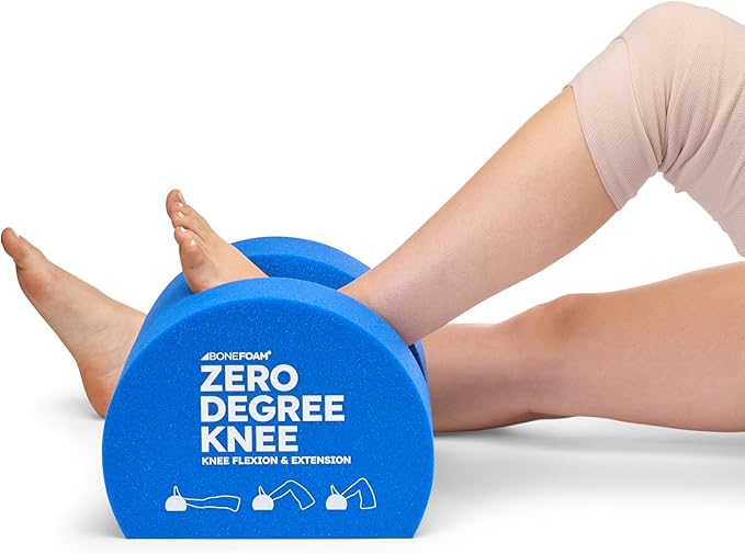 BoneFoam Zero Degree Knee | Rehab After Knee Replacement, MCL, ACL Surgeries | Helps Improve Extension, Mobility & Flexibi...
