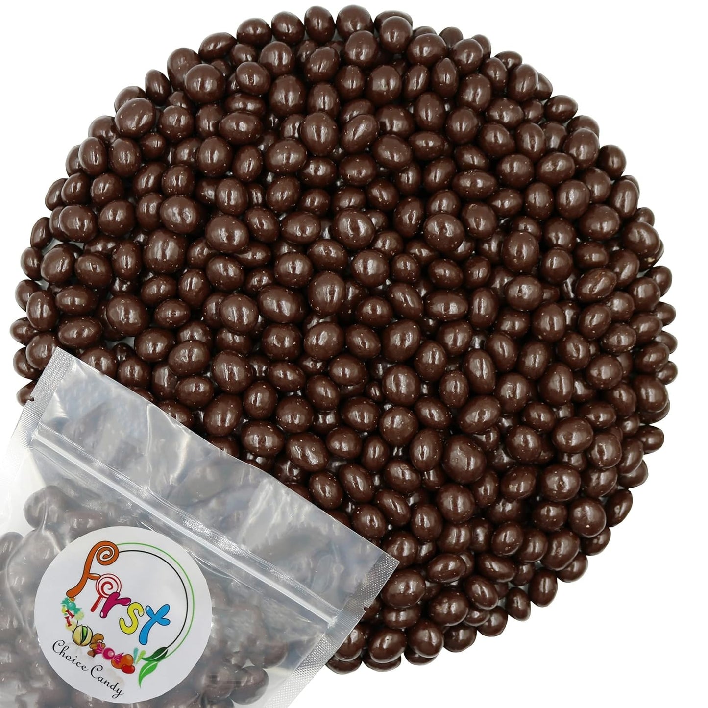 Chocolate Covered Roasted Espresso Coffee Beans (5 Pound, Dark Chocolate)