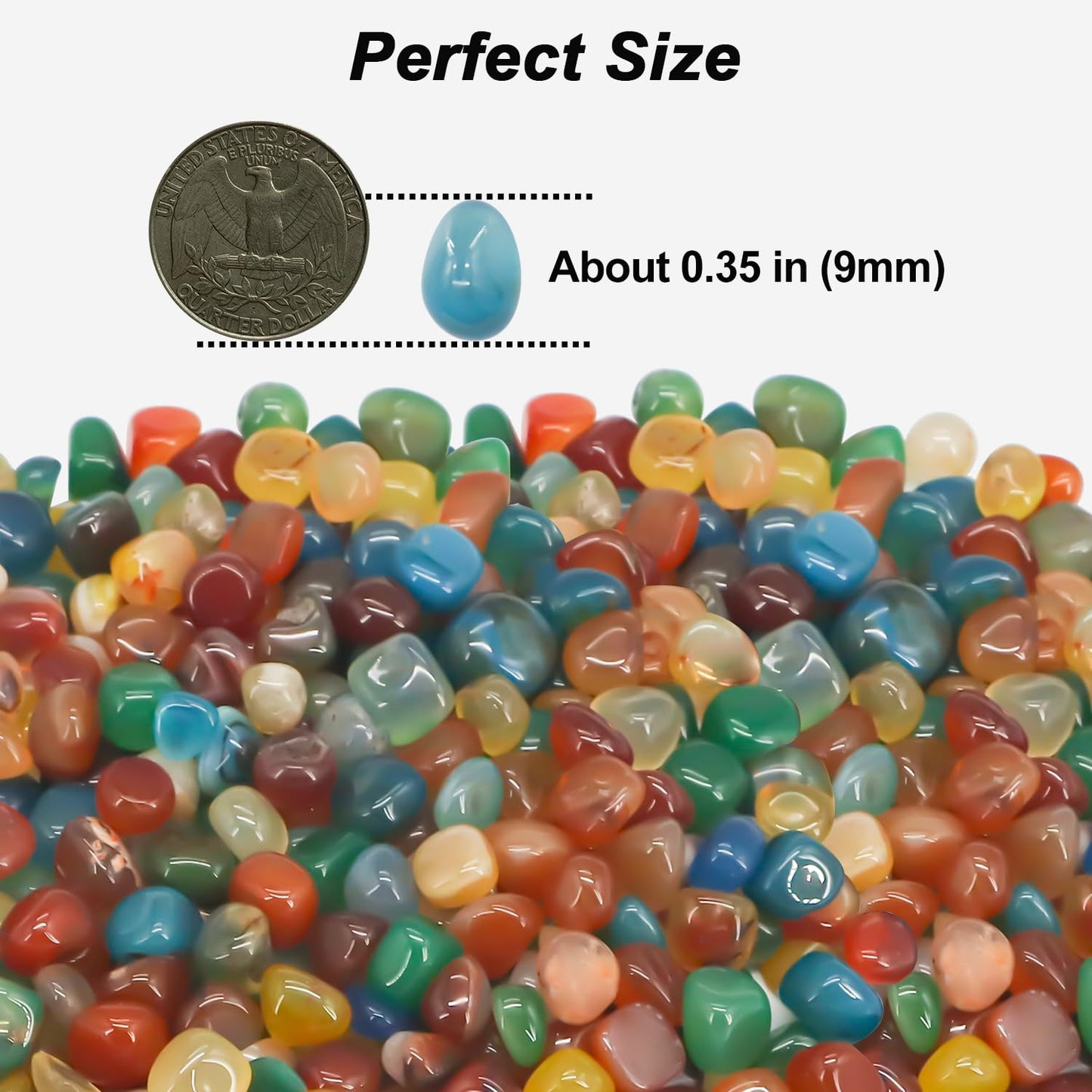 Vase Filler,Landscaping Pebbles, River Rocks Decorative Ornamental Pebbles, DIY Smoothed Rocks for Potted Plant Resin Art Vase Fillers Aquarium Gravel Rocks (Colorful, 10 Pounds)