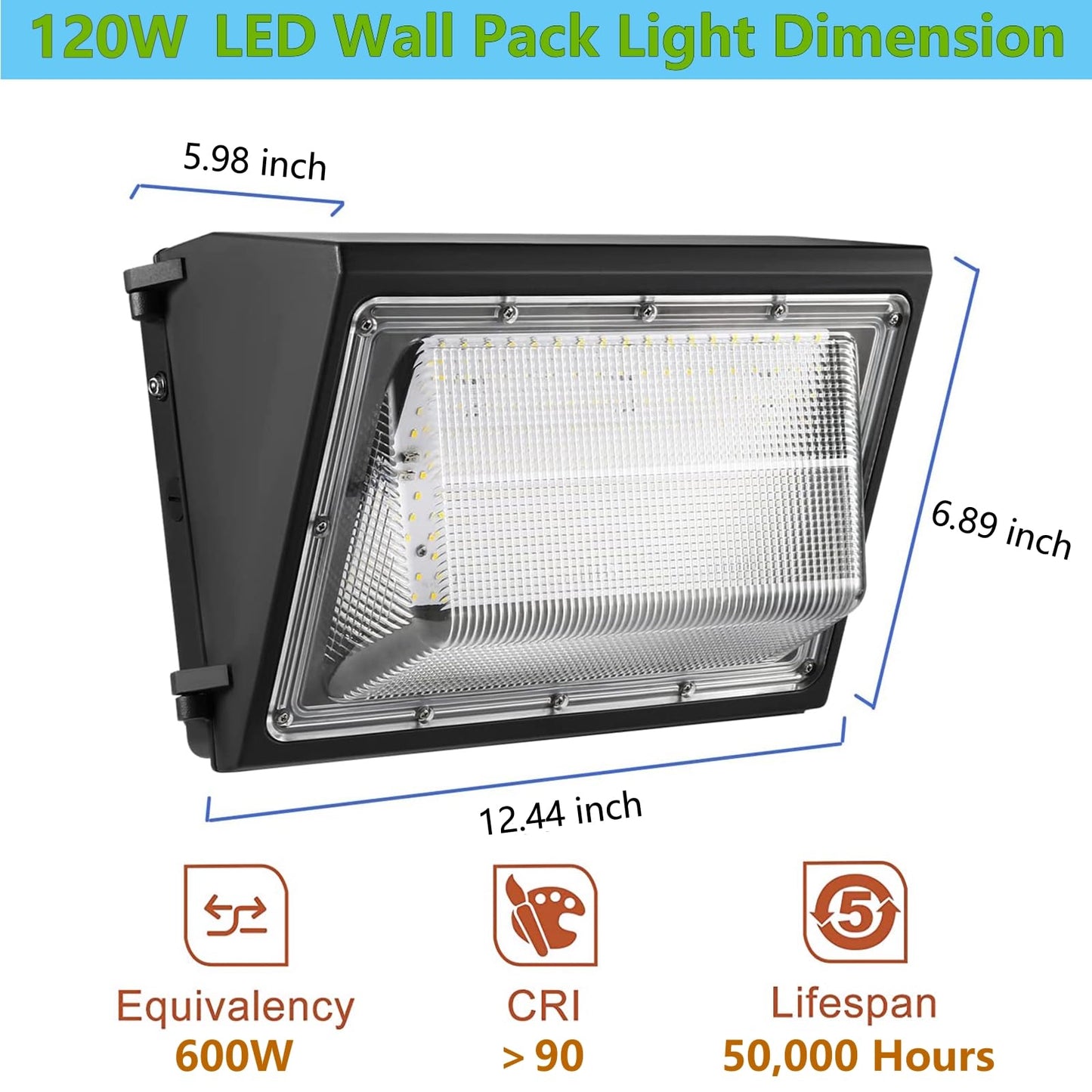 Whled 1-10V Dimmable 120W Led Wall Pack Light With Dusk To Dawn Photocell  100-277V 16800Lm 800-1000W Hps/Hid Equiv.  5000K Outdoor Security Lighting  Etl Commercial Wall Mount Lights For Building