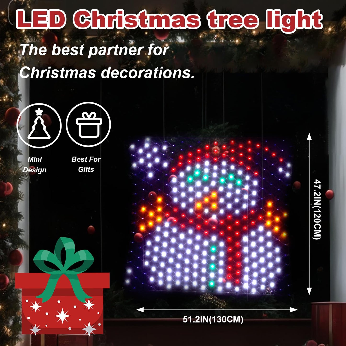 Leisure World Led Snowman Window Silhouette Lights Usb Operated Led Net Outdoor Mesh Lights With Timer  8 Modes For Indoor Outdoor Holiday Xmas Party Decor