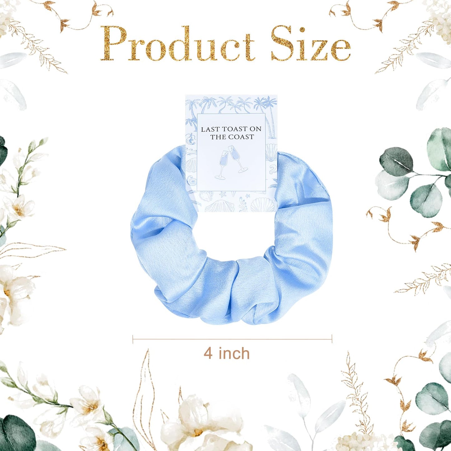 8 PCS Bridesmaid Proposal Gifts Bridesmaid Hair Scrunchies Bridesmaid Bridal Shower Gifts Silk Satin Soft Hair Accessories Bride