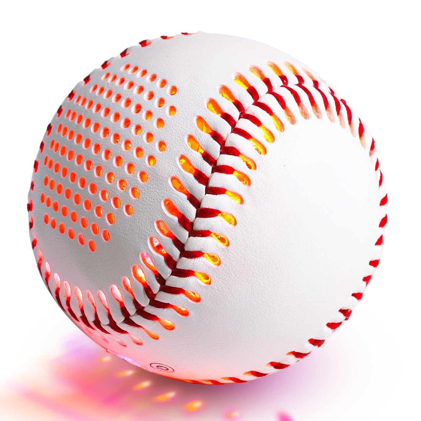 JIOBOLION Glow Baseball Bluetooth Speaker,Portable Sports Gift for Fans, Waterproof Outdoor Speaker with Party Lights.