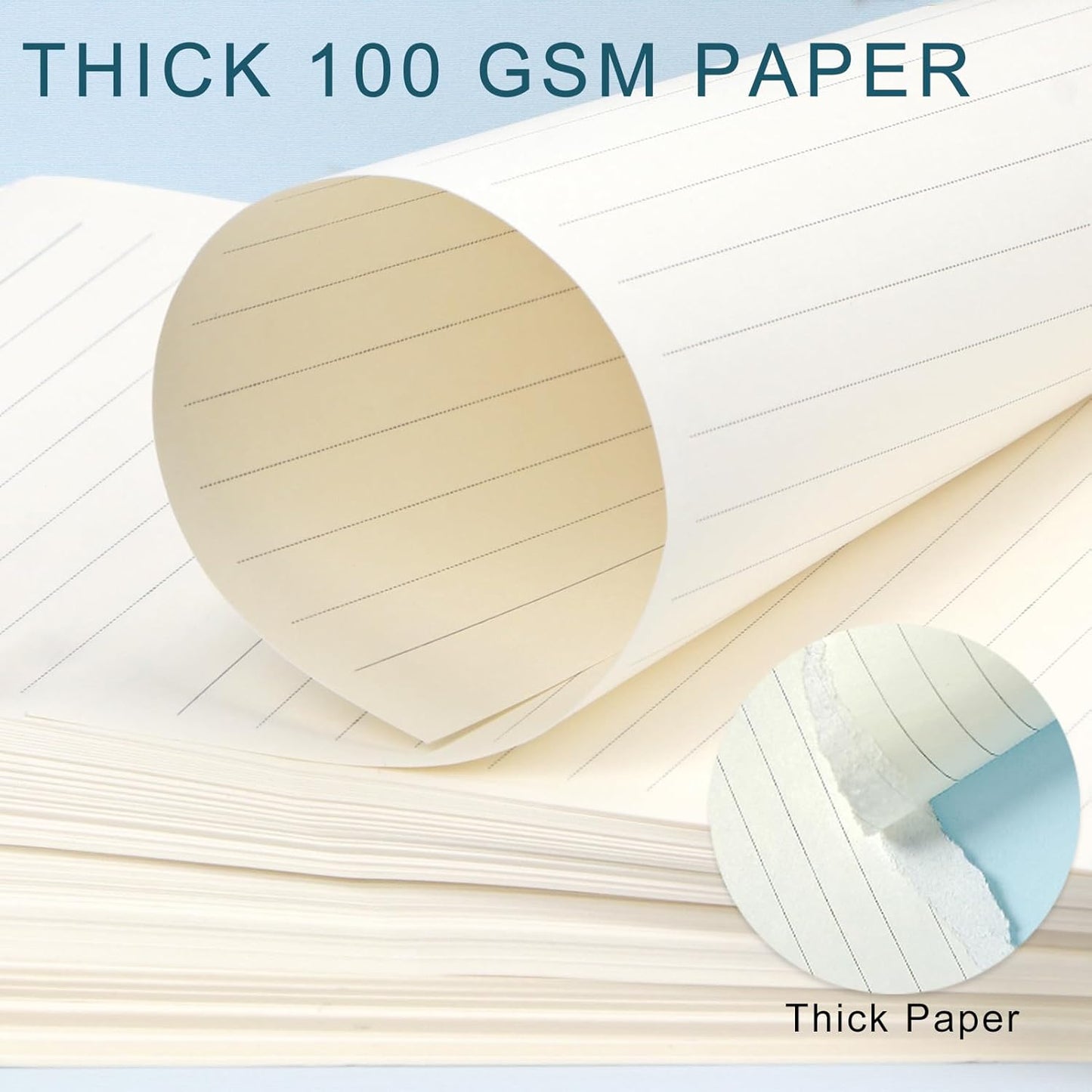 Toplive A5 Refill Paper, Lined Loose Leaf Inserts - 90 Sheets (180 Pages) with 5 Colorful Dividers & 1 Pack Sticky Notes, Refillable for 6 Ring Binder, Journal & Notebook-Perfect for Daily Notes,Study