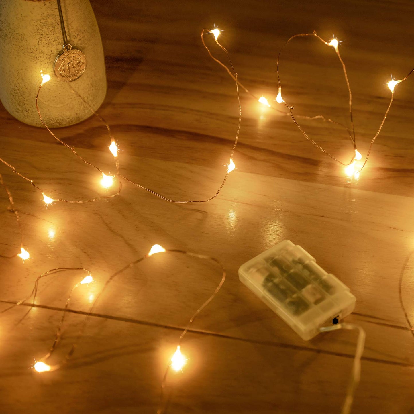 Mikasol Fairy Lights - 5M Copper Wire Led String Lights, Battery Operated, Warm White, Ideal For Bedroom & Party Decorations