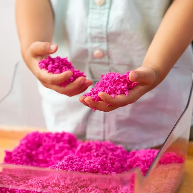 Educational Insights Pluffle® 4-Pack - Sensory Bin Foam Set, No Mess Alternative to Sand Toys & Slime for Toddlers, Fun Sensory Table Filler for Home or Classroom, Gift for Kids Ages 3+