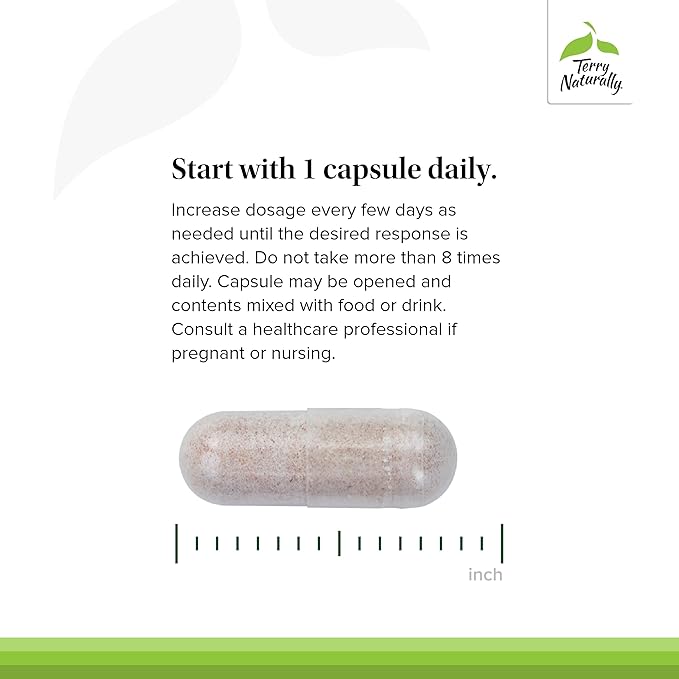 Terry Naturally Calm Kids - Calm Child Supplement - Brain Health Supplement for Focus, Memory & Concentration - Attention Support for Kids - Support Learning & Concentration - 60 Capsules (Pack of 2)