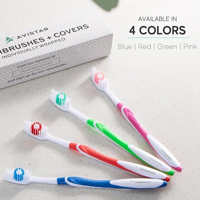 Bulk Toothbrushes Pack - 100 Individually Wrapped Toothbrushes Bulk for Travel, Hotels, Relief Missions, and Donations - Bulk Disposable Toothbrush Pack Adults and Kids