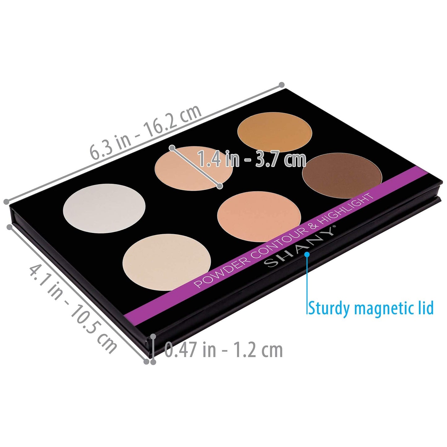 SHANY Powder Contour & Highlighter Sculpting Palette - Layer 3 - Refill for the 6 Layer Mini Masterpiece Collection Makeup Set