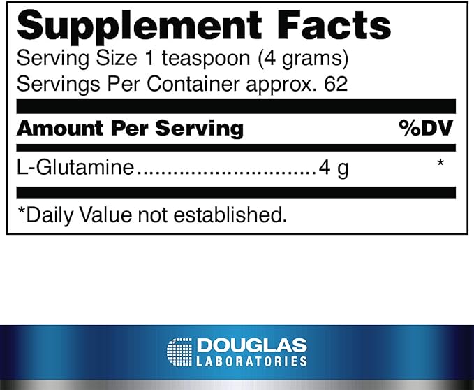 Douglas Laboratories L-Glutamine Powder | Supports Structure and Function of The Gastrointestinal (GI) Tract and Immune System | 250 Grams