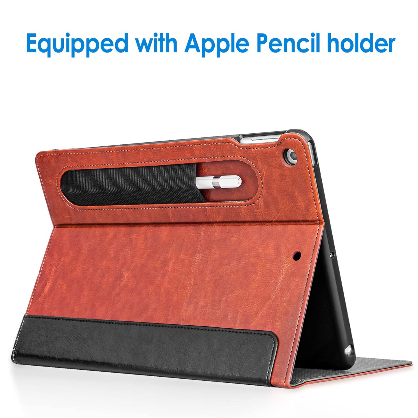 Jetech Case For Ipad 10.2-Inch, 9Th/8Th/7Th Generation (2021/2020/2019) With Pencil Holder, Multi-Angle Stand Soft Tpu Protectiv