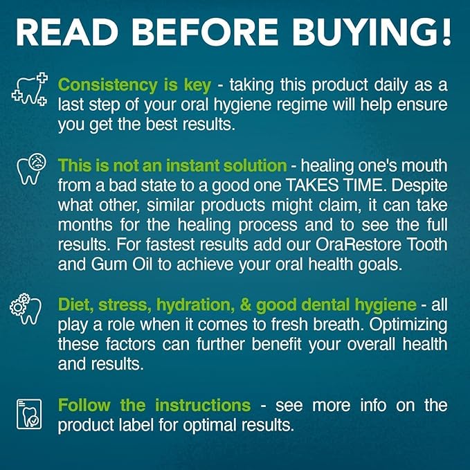 Oral Probiotics for Mouth Bad Breath Treatment for Adults; Dentist Formulated Dental Probiotics for Teeth and Gums, Chronic Halitosis with BLIS K12 M18, Chewable Oral Health Tablets Strawberry Vanilla