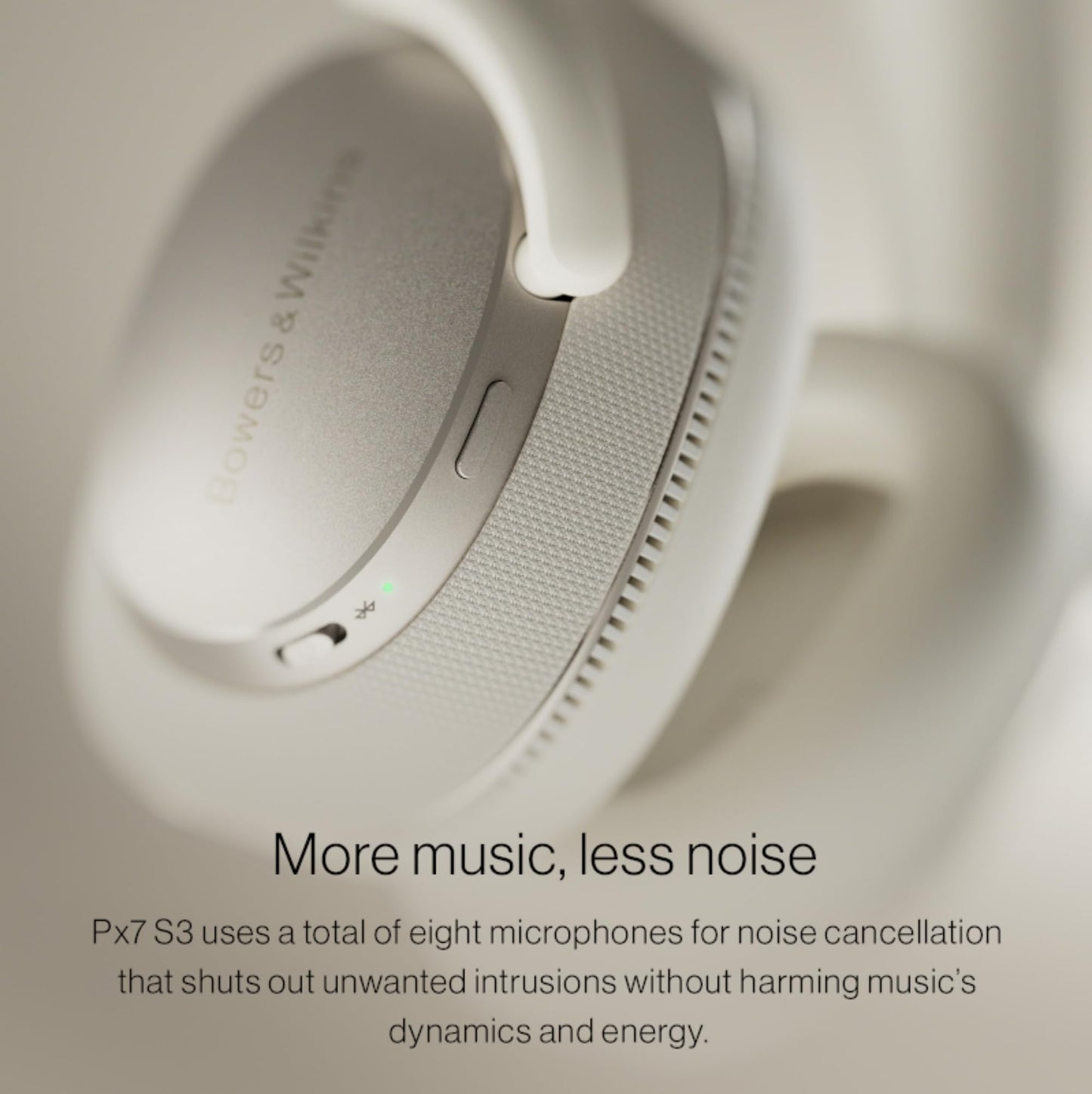 Bowers & Wilkins Px7 S3 Over-Ear Headphones, High-Resolution Sound, Comfortable Fit, Bluetooth, Active Noise Cancelling & Transparency Mode, 30-Hour Playtime, Quick Charge Support, Anthracite Black