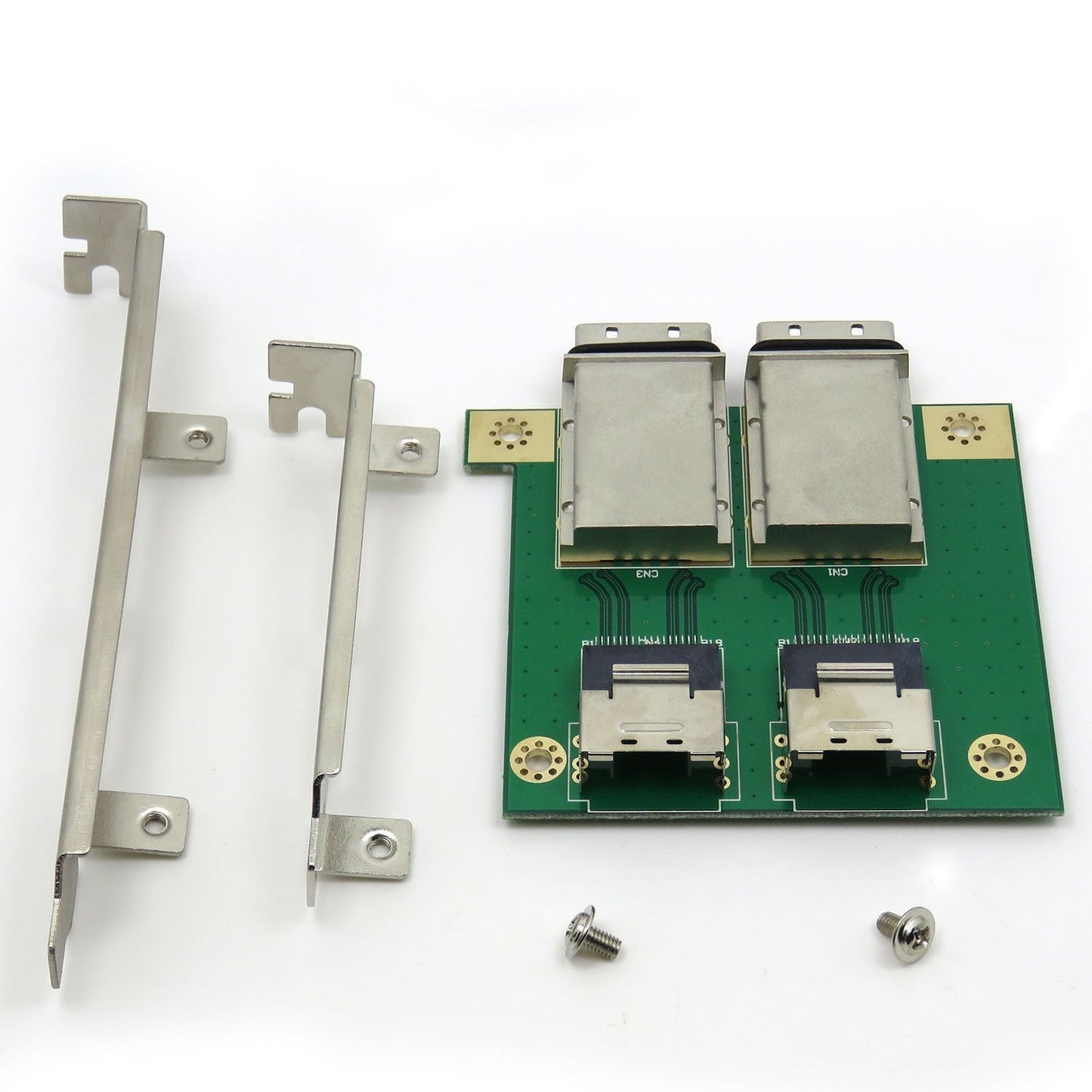 Cabledeconn Dual Mini Sas Sff-8088 To Sas36P Sff-8087 Adapter In Pci Bracket