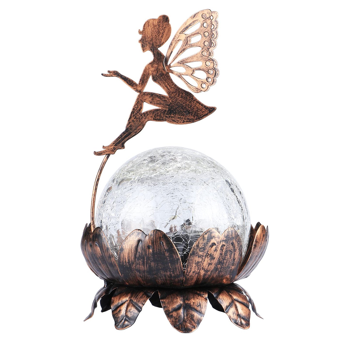 Mumtop Solar Lantern Fairy Light - Waterproof Led Tabletop Lamp,  le Glass, Brown For Garden, Patio, Yard Decor, Model 2Cfb54D4-2C6B-