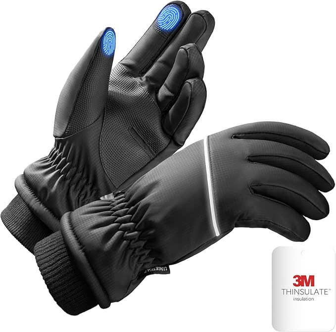 UMEWARM Winter Gloves Men Women Made with 3M Insulation, -20℉ GEANI-TEX Waterproof&Windproof Gloves for Cold Weather