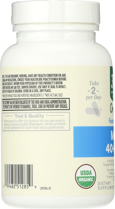 365 by Whole Foods Market, Vitamin Multi Mens Food Cultured 40 Plus, 60 Count
