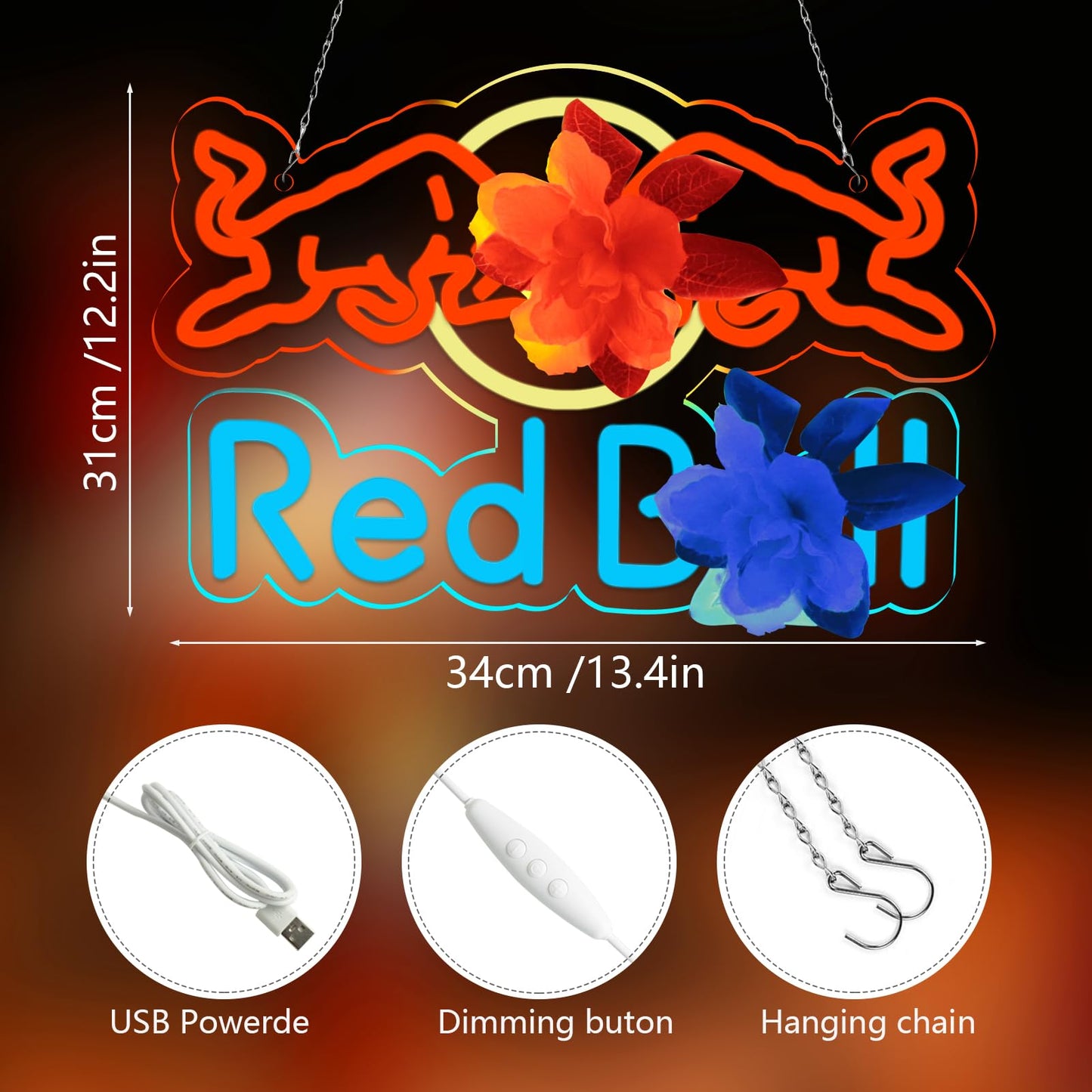 Jfllamp Drinks Neon Signs For Wall Decor Neon Lights For Bedroom Led Business Signs Suitable For Man Cave Bar Pub Restaurant Christmas Gift Art