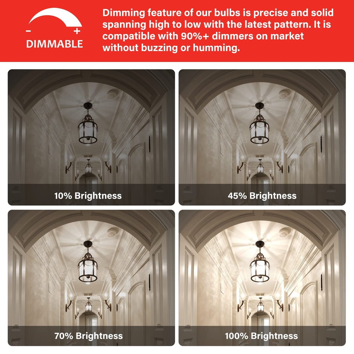 Sengled E12 Dimmable Led Bulbs, 60W Equivalent, 12 Pack, Ca10 Flame Tip, 5000K Daylight, Glass, Ideal For Chandeliers & Ceiling