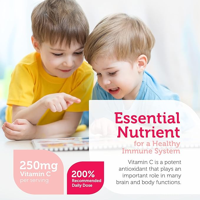 Zahler Junior C Advanced Chewable Vitamin C for Kids - Immune Support Kids Vitamins in Delicious Orange Flavor - Kosher Kids Vitamin C for Immunity - Vitamin C Chewable Antioxidant - (90 Count)