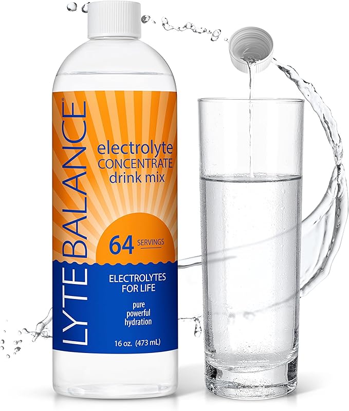LYTE BALANCE Electrolye Concentrate | Liquid Electrolytes Drink Mix w/Sodium, Potassium & Magnesium | Daily Hydration, Mus...