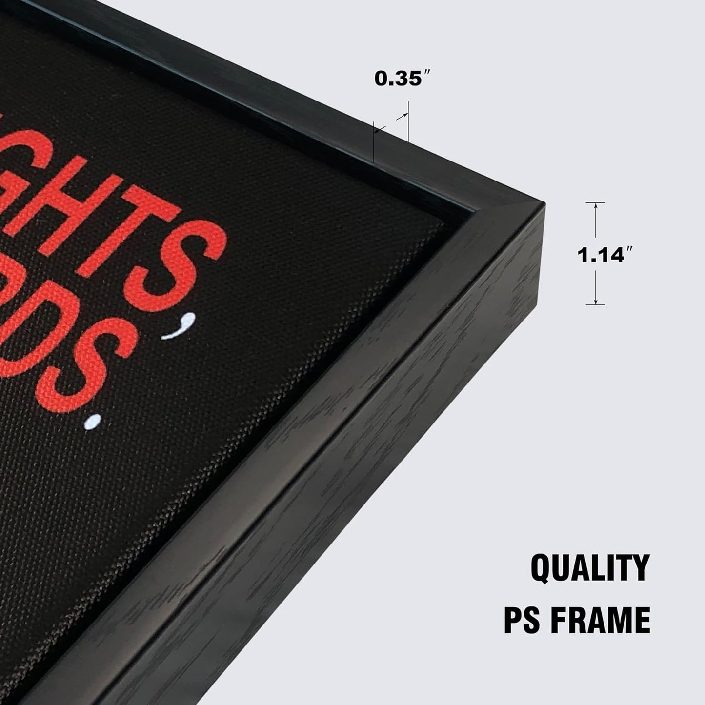 Pyradecor Large Black Framed Wall Art Inspirational Poster Canvas Prints Motivational 10 Things that Require Zero Talent Office Positive Quotes for Classroom Decorations