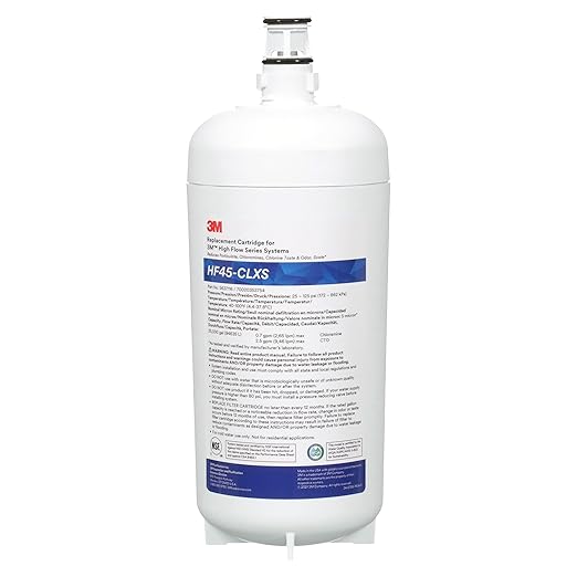 3M High Flow Series Filter Cartridge HF45-CLXS, 5637116, 5 um NOM