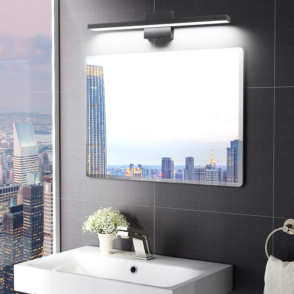 Ralbay 24 Dimmable Led Vanity Light - Frosted Aluminum, Cool White 6000K, Model 1089, Modern Bathroom Lighting Fixture