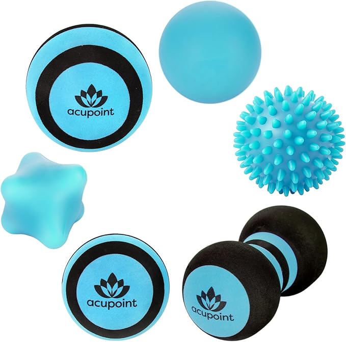 Acupoint Massage Ball Therapy Set for Muscle Knots and Post-Workout - Physical Therapy Balls, Trigger Point & Yoga Therap...