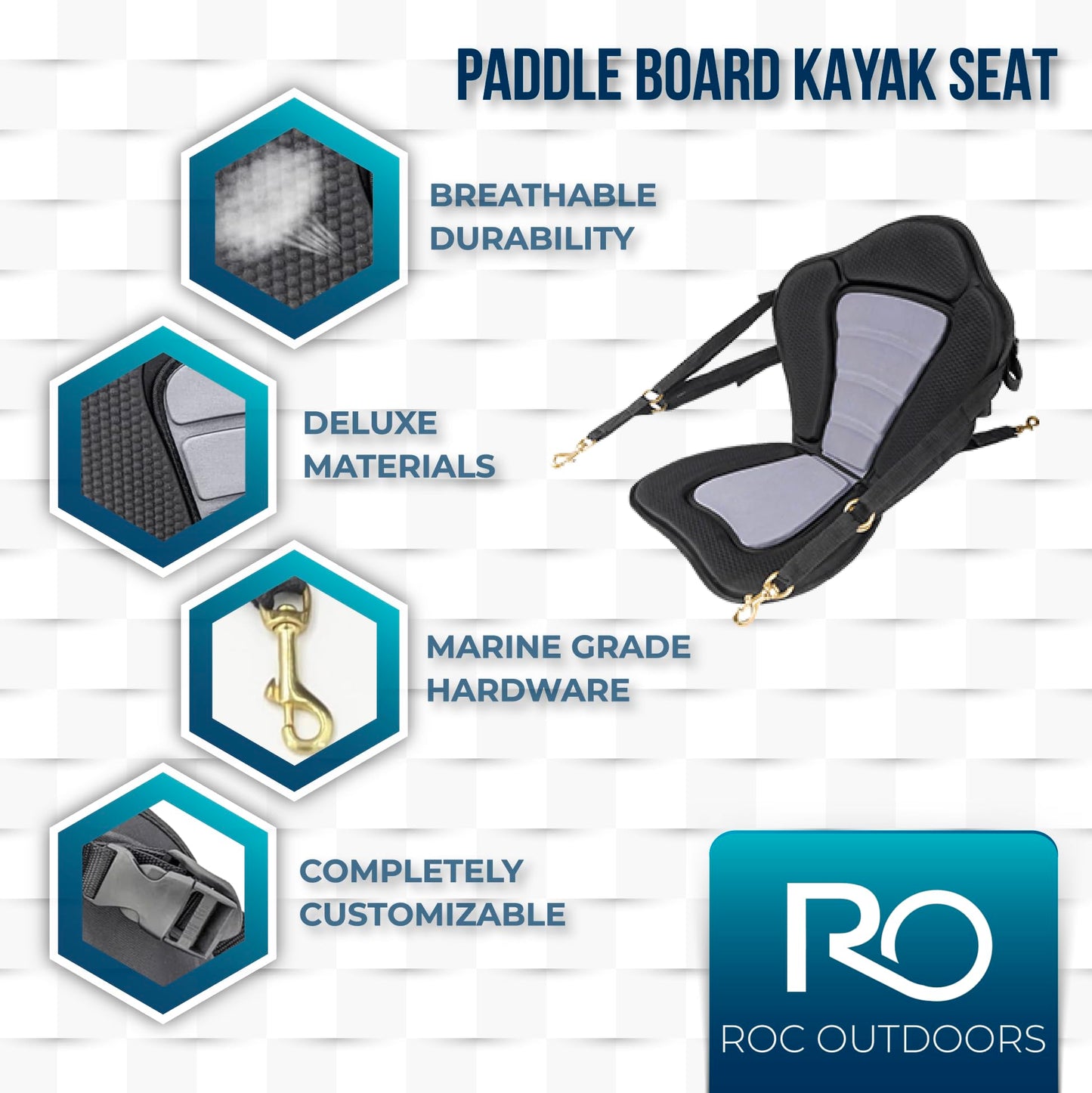 Roc Inflatable Stand Up Paddle Board 10' 6" with Premium SUP Paddle Board Accessories, Wide Stable Design, Non-Slip Comfort Deck for Youth & Adults (Violet W/Kayak Seat)
