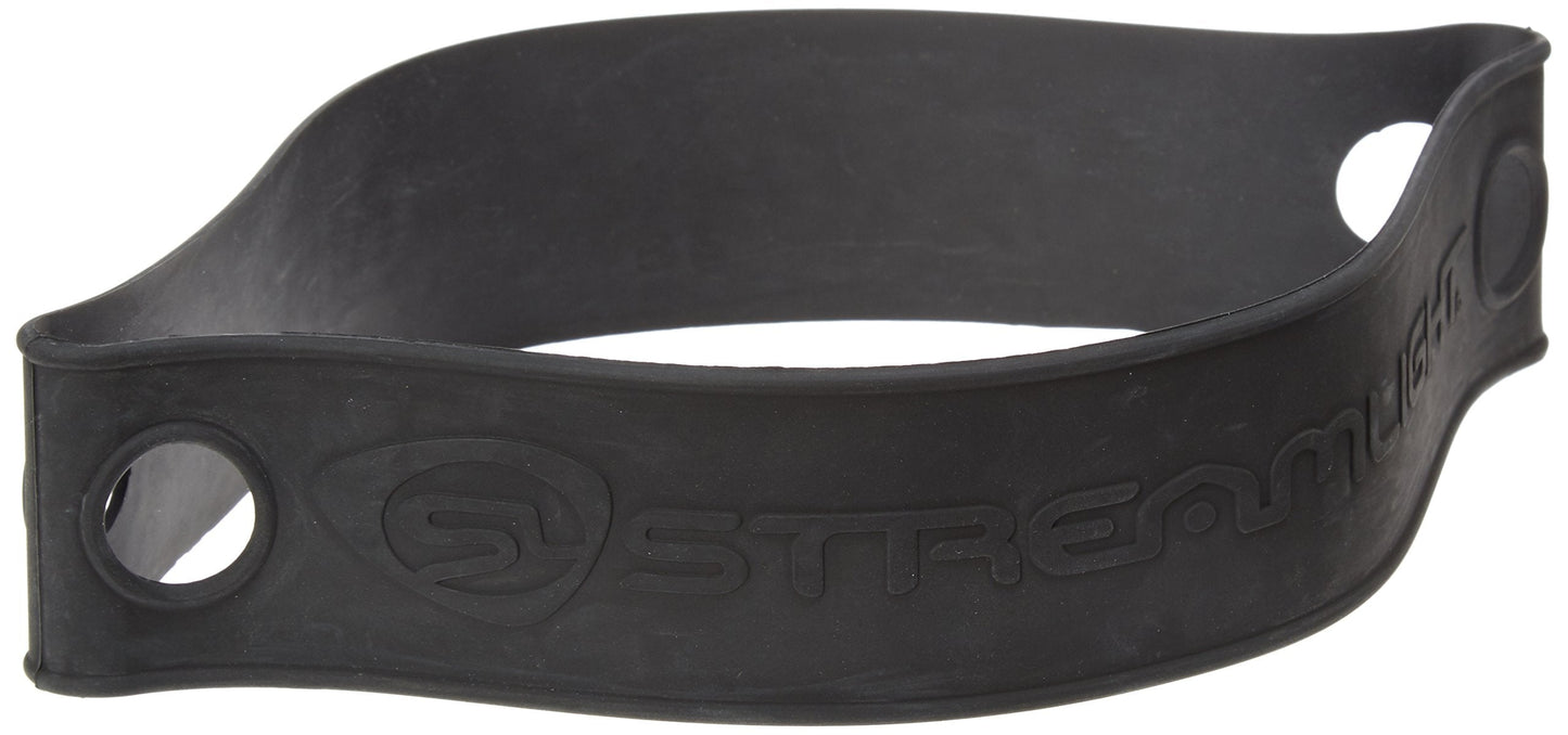 Streamlight Rubber Helmet Strap, Model 99075, One Size, Black, Durable Plastic Material