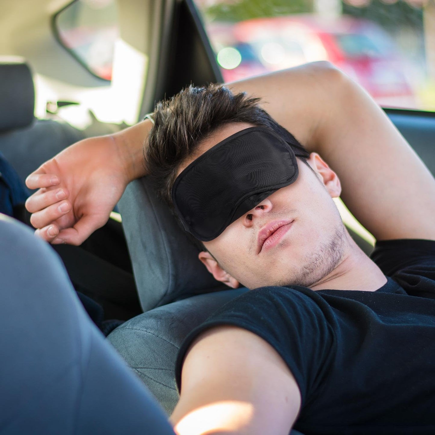 100 Pack Eye Mask Disposable Blindfolds for Games with Nose Pad Soft Eye Cover Party Pack Sleep Eye Masks Eye Shade Mask Women Men Kids (Black)