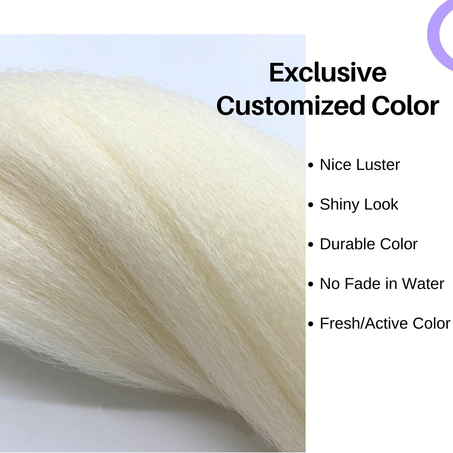 Platinum Blonde Braiding Hair Pre Stretched Braids Hair Extension 26 Inch for Braiding(Pack of 3)