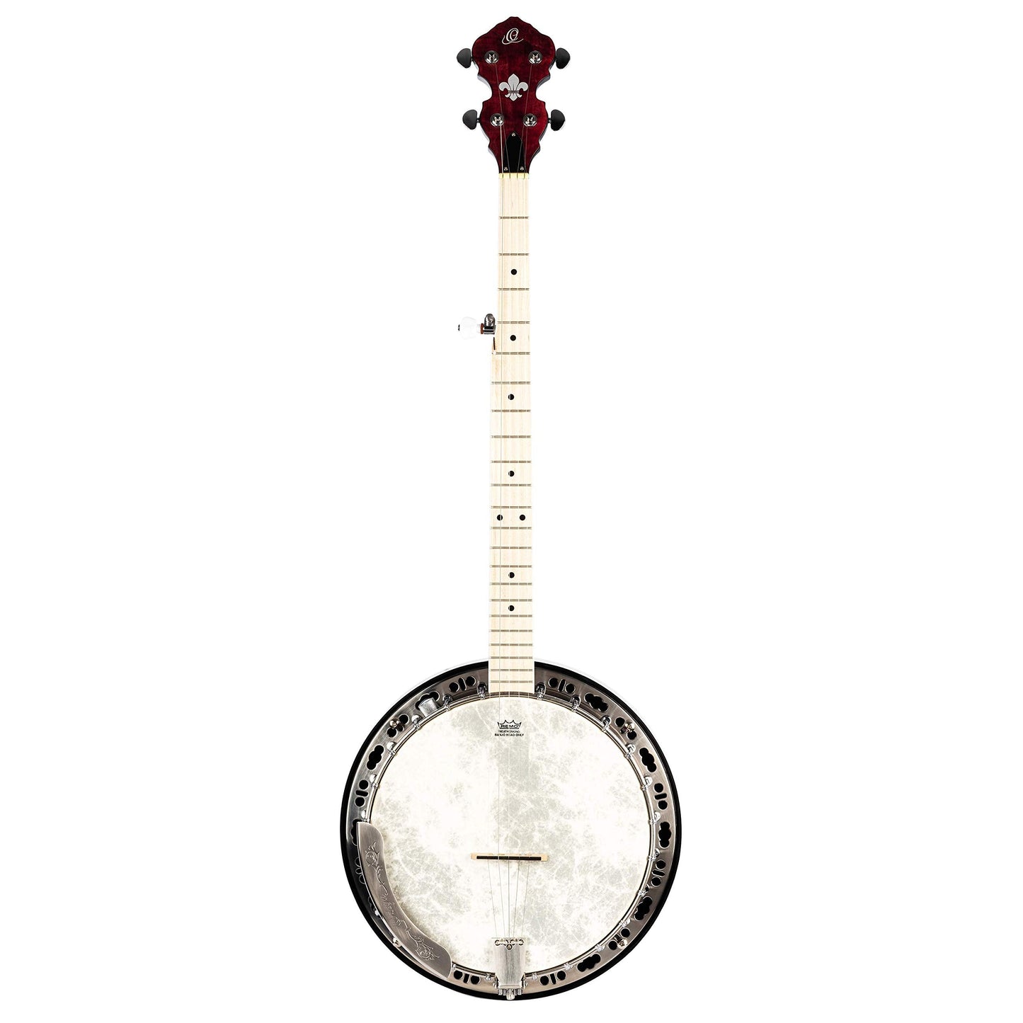Ortega Guitars Facon Falcon Series 5-String Quilted Maple Resonator Acoustic-Electric Banjo W/Bag, Right (Obje400Tfr)