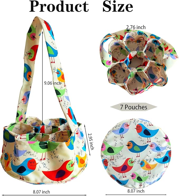 Large Egg Collecting Basket - UKJENT Chicken Egg Gathering Basket Machine Washable, Hold Different Size Eggs Collection Carrier Bag, Fresh Eggs Collector for Chicken Duck Goose, Farm & Home Use