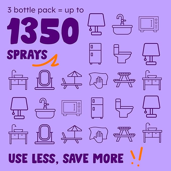 Originally Yellow Lavender Vinegar All Purpose Cleaning Spray | Cleaning Vinegar For home | Bathroom, & Kitchen | Plant-Derived All Purpose Cleaner Spray | distilled vinegar for cleaning | 3 Pack
