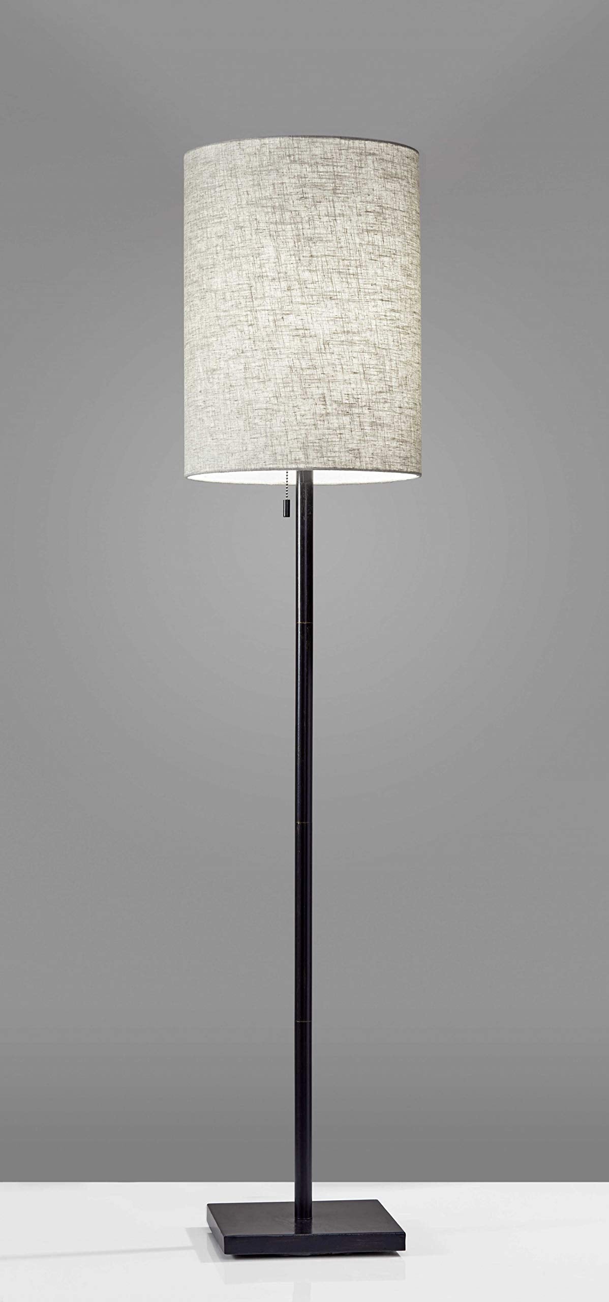 HomeRoots Floor Lamp Classic Silhouette Dark Bronze Metal - Beige