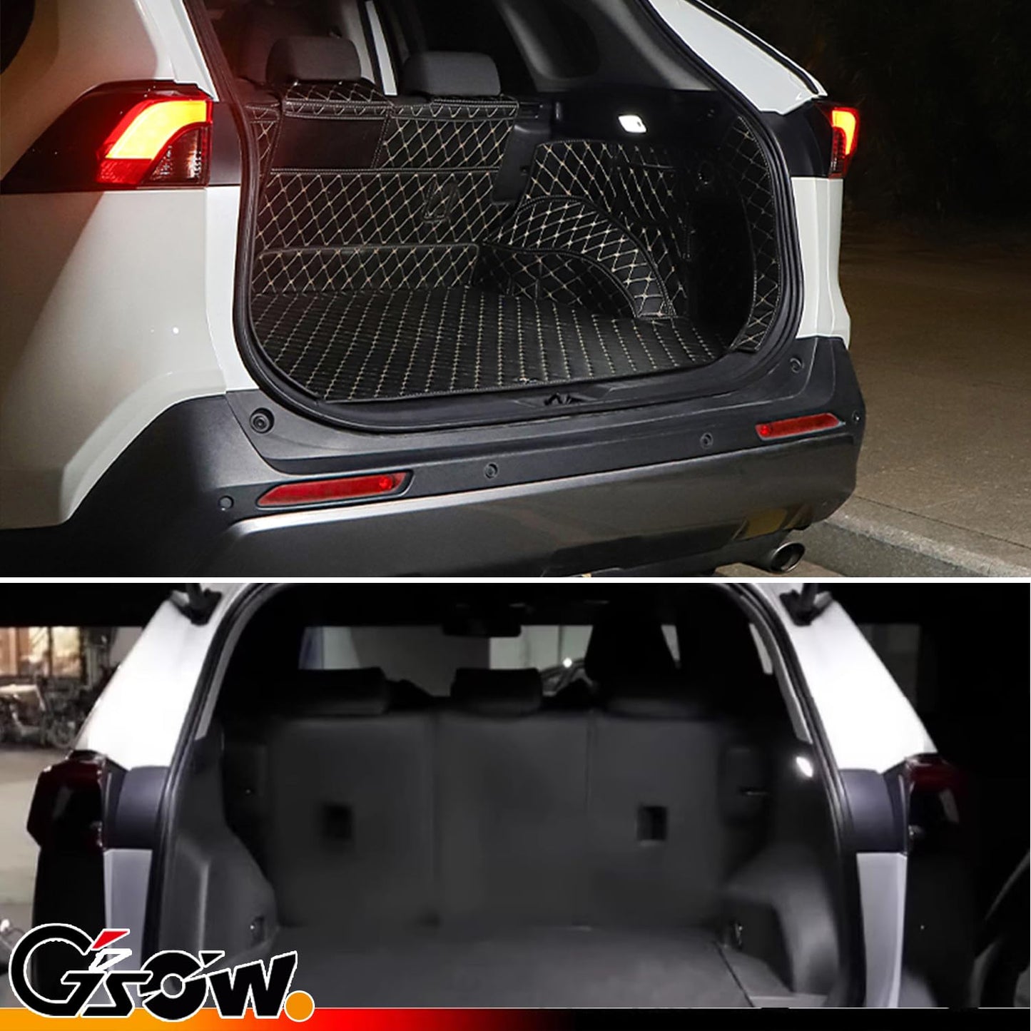 Gsowo Led Luggage Compartment Light For Toyo-Ta Rav4 2022 2023 2024 2025  Cargo Lamps Decorative Atmosphere Lamp  Rav4 Accessories Trunk Ceiling Lighting  1 Pc  White