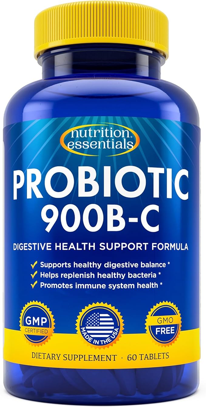 Probiotics for Women and Men - with Lactase Enzyme and Prebiotic Fiber for Digestive Health - 80%+ More Potent Supplement for Gut Health Support - Vegan Raw Probiotic Formula, Made in The USA