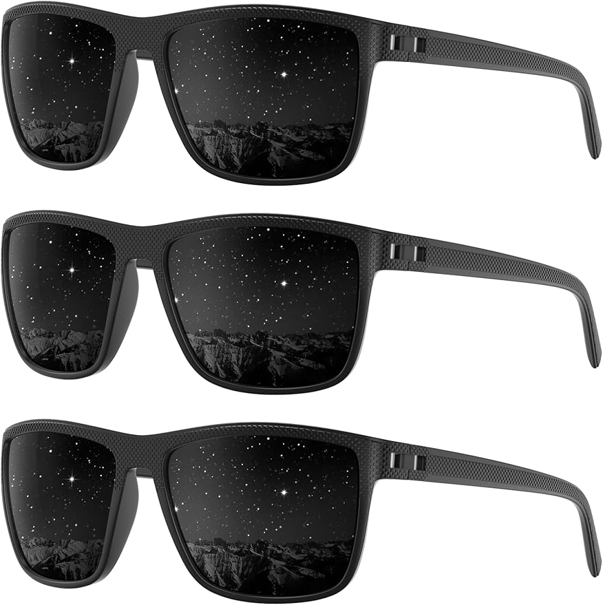 Foliful Polarized Sunglasses Men Women, Mens Sunglasses Lightweight UV Sun Glasses for Fishing Driving Golf