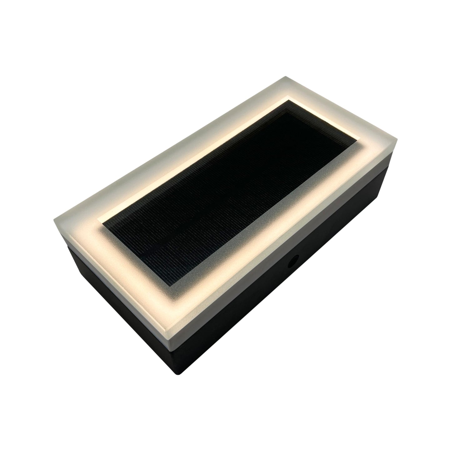 LUMENGY Solar Paver Light 4  8 inch, 2700K, Up to 18 Hours Continuous Lighting, Stainless Steel, Thick Glass, Glare-Free Illumin