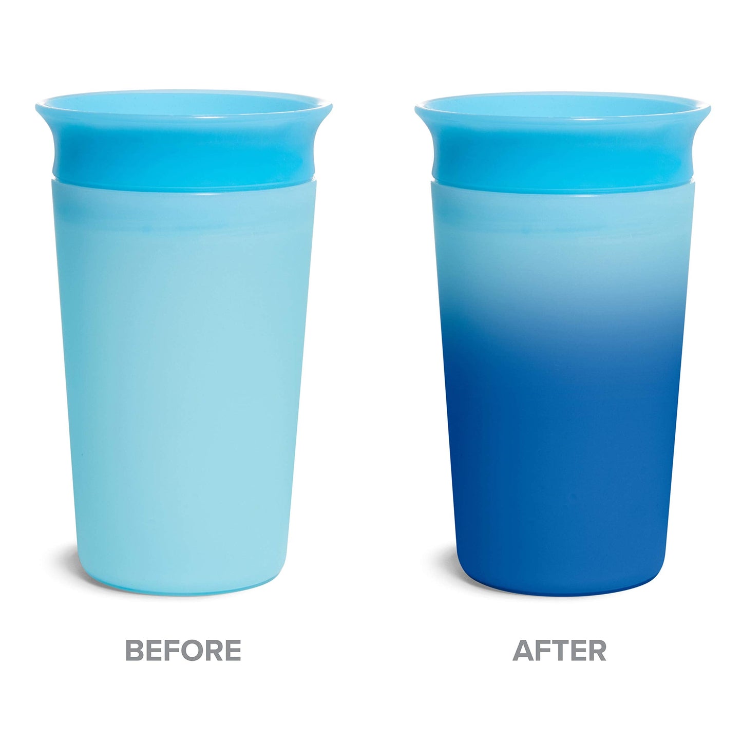 Munchkin® Miracle® 360 Sippy Cup for Toddlers, Color Changes with Cold Drinks,, 9 Ounce, Blue