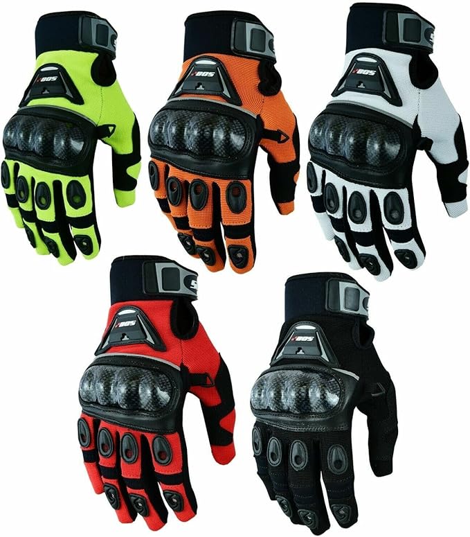Motorcycle Gloves Bicycle Sport Gloves Summer Motorcycle Gloves Orange 3XL