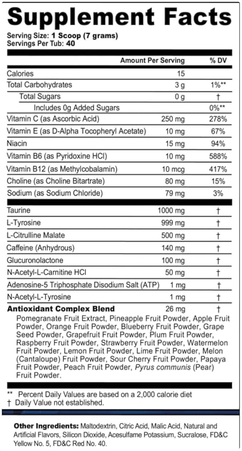 G Fuel Crash Team Rumble Energy Drink Powder, Pre Workout Caffeine Mix for Gaming, Sugar Free Focus Amino, Vitamin + Antioxidants, 9.9oz (Apple Mango Wumpa Fruit, 40 Servings)