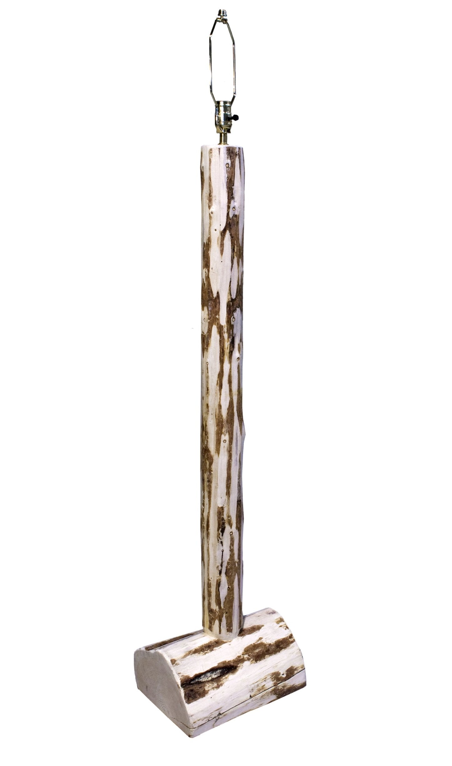Montana Woodworks Floor Lamp, Wood, Natural, 11inL x 13inW x 61inH, Model MWFL