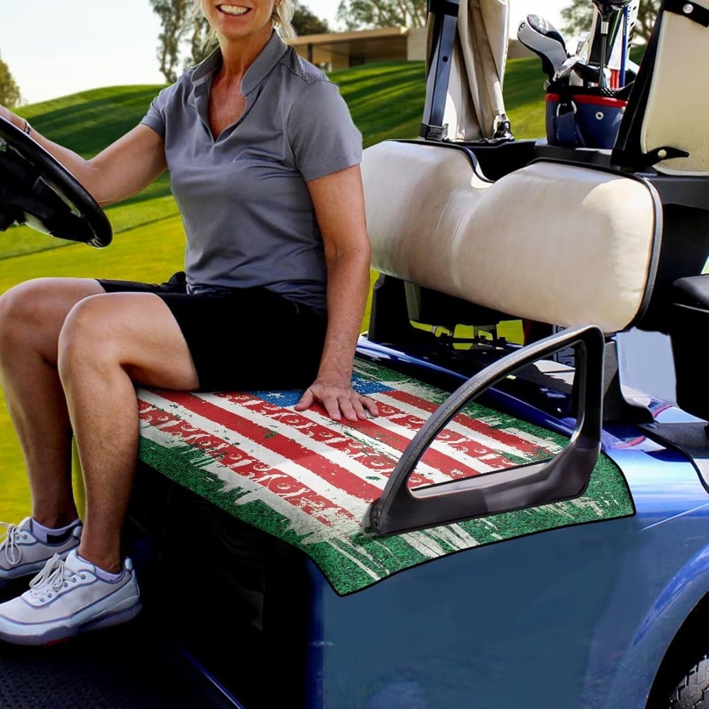 Golf Cart Accessories Anti-hot Golf Cart 50 X 30.9 Inches Seat Cushion Golf Seat Cushion Cover Towel Blanket Fits for Golf Club Cars