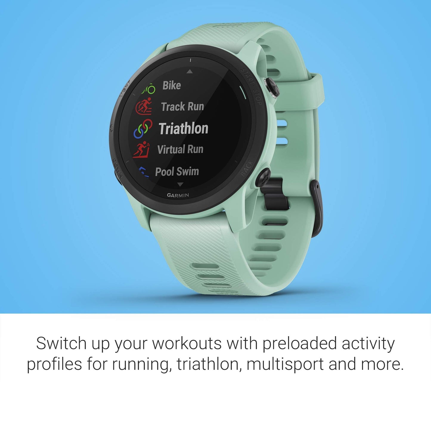 Garmin Forerunner 745, GPS Running Watch, Detailed Training Stats and On-Device Workouts, Essential Smartwatch Functions, Tropic