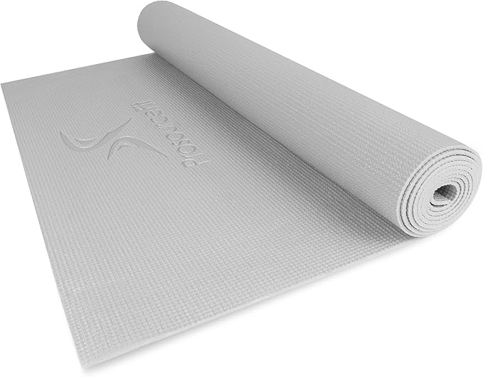 ProsourceFit Classic Yoga Mat 1/8” (3mm) Thick, Extra Long 72-Inch Lightweight Fitness Mat with Non-Slip Grip for Yoga, Pi...