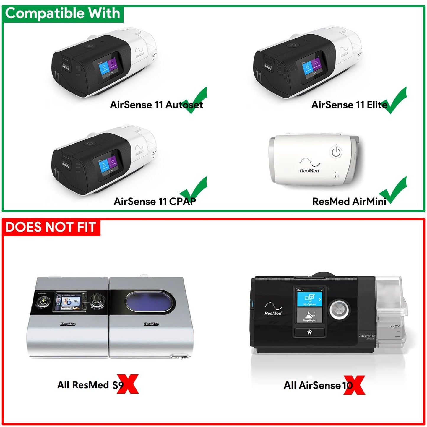 HKY ResMed 11 24V 65W Power Supply Bundle (AC Adapter & DC Converter) Compatible with ResMed AirSense 11 Series CPAP Machines Air Sense 11 AutoSet/Elite/CPAP Power Cord air 11 Supplies